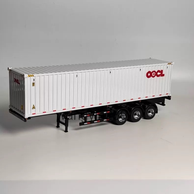 1:50 OOCL Dry Cargo Container Semi-Trailer Model