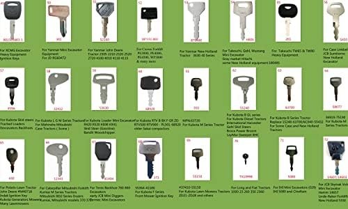 100pcs Equipment Key Universal Key Set | For Heavy Construction Excavator Loader