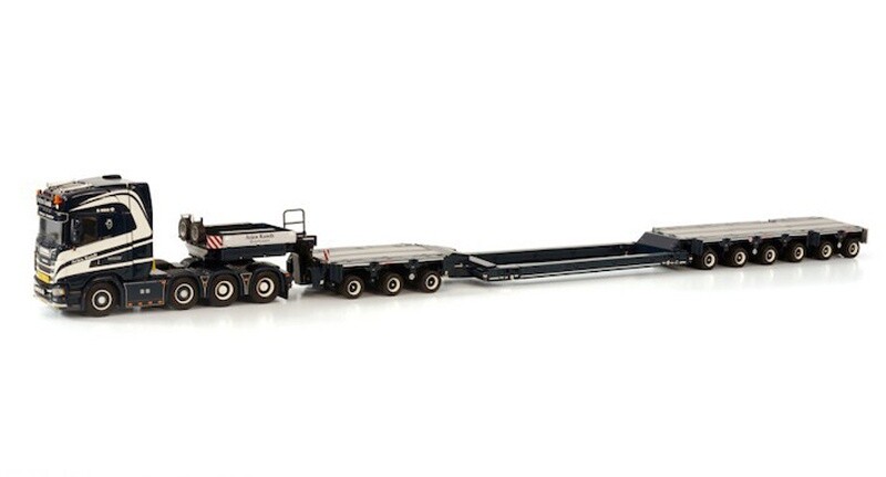 1:50 WSI SCANIA CS20H 8X4 Low – bed Trailer Construct Vehicles Diecast Model