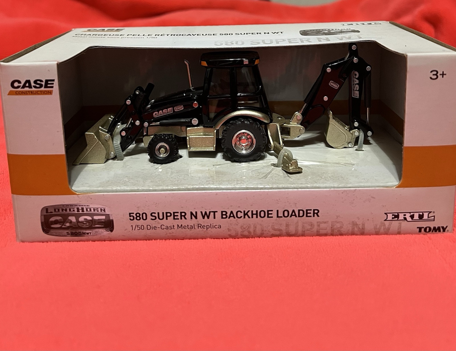 1/50 Ertl Case 580 SUPER N WT Backhoe Loader LARAMIE LONGHORN Edition