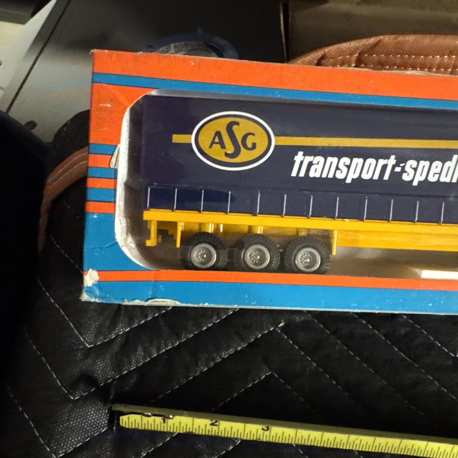 TEKNO 1/50 427 VOLVO F89 F 89 TRUCK WITH TRAILER ASG TRANSPORT