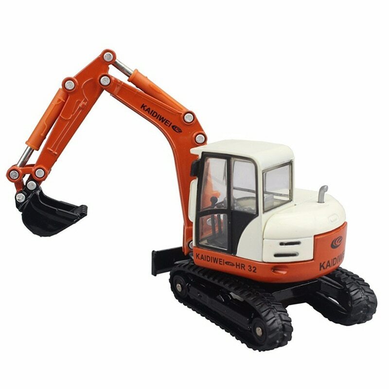 1:50 Diecast Metal Crawler Excavator Model Construction Vehicle Toys Kids Gifts