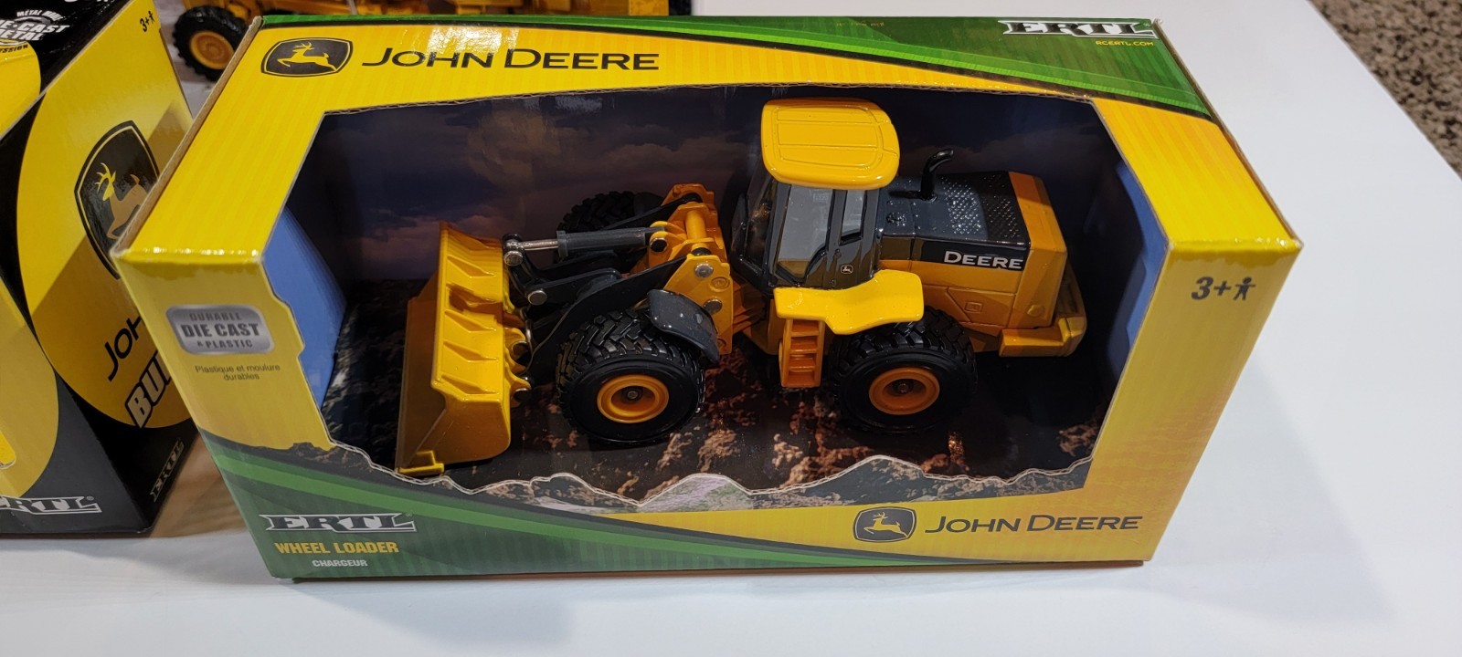 ERTL 1/50 John Deere Lot Of 3 Construction Toys Bulldozer Front Loader 772CH
