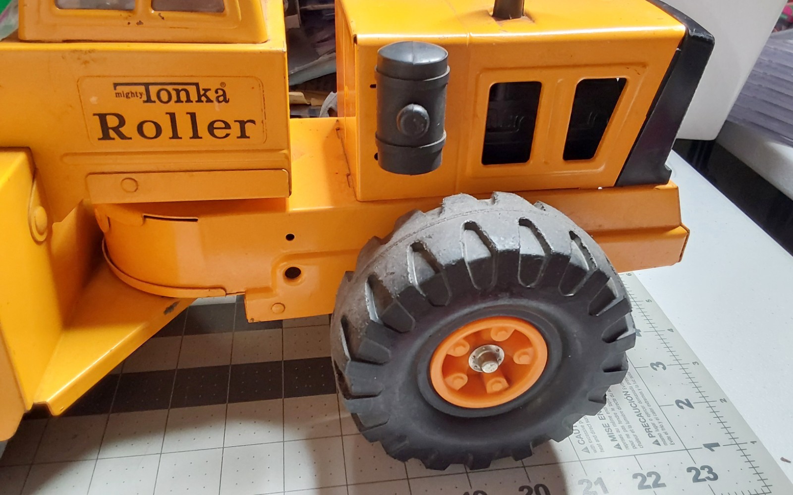 g Mighty Tonka Pressed Steel Road Steam Roller