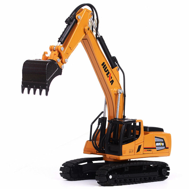 1/60 Excavator Toy Construction Vehicle Diecast Digger Truck Toys for Boys Kids