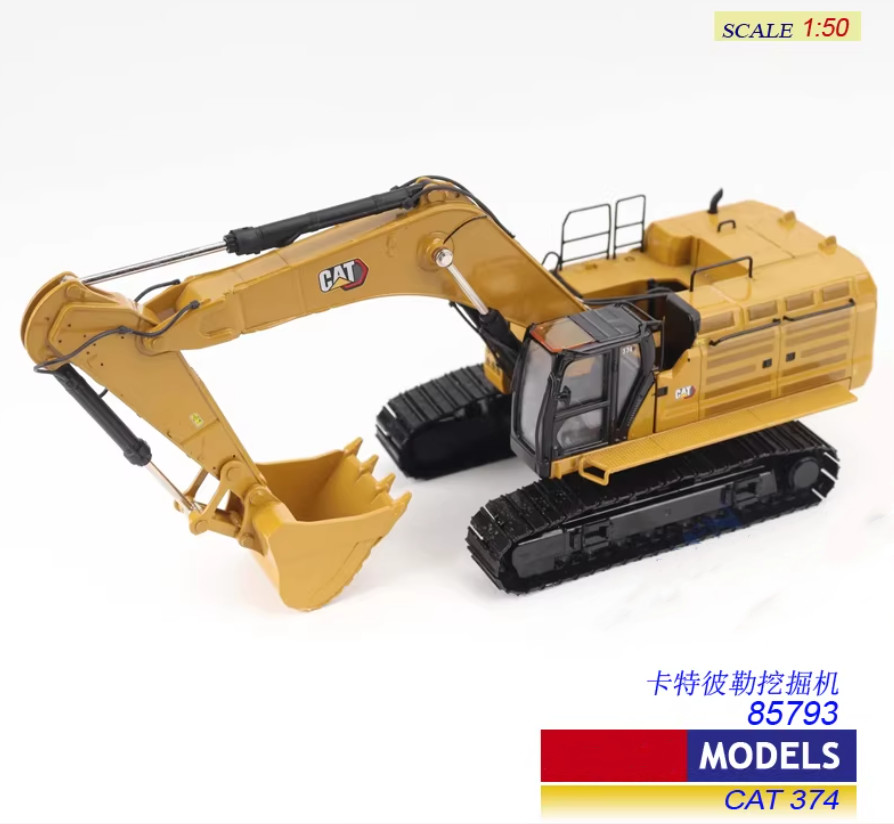 1:50 DM Cat 374 Next Generation Hydraulic Excavator Machinery Diecast Model