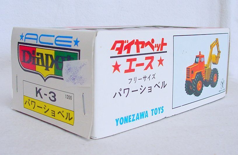 Diapet Japan 1:72 ACE WHEEL DIGGER TRUCK Yonezawa Toys K-3 MIB`80 C-10 RARE!