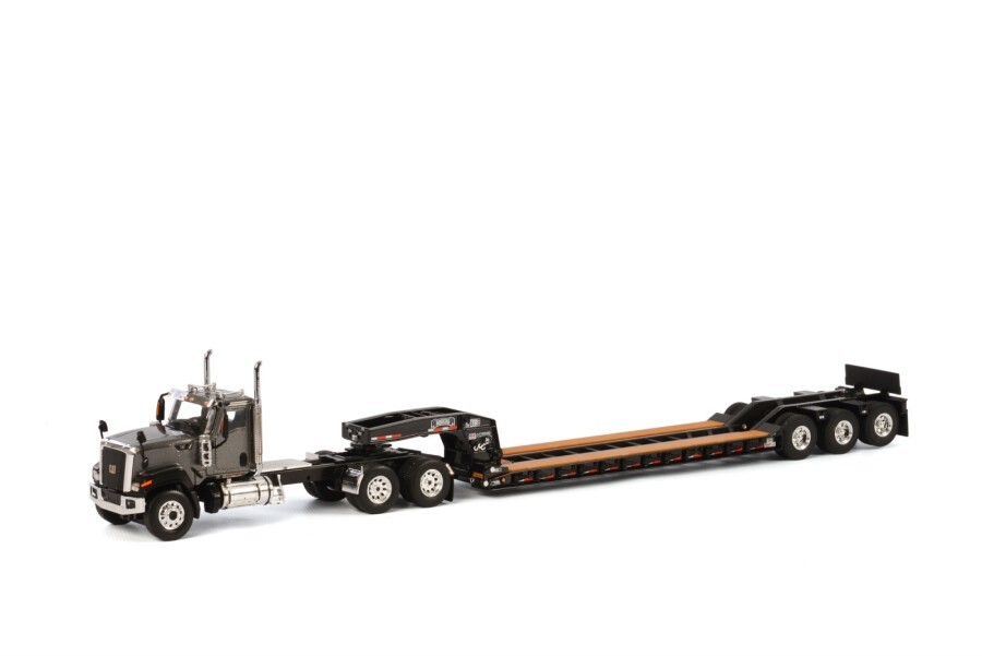 WSI 39-1006 Caterpillar CT680 Truck w/ Rogers Lowboy Trailer “GREY/BLACK” 1/50