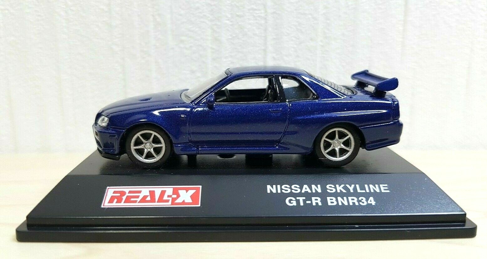 1/72 Real-X NISSAN SKYLINE GT-R R34 BNR34 BLUE diecast car model