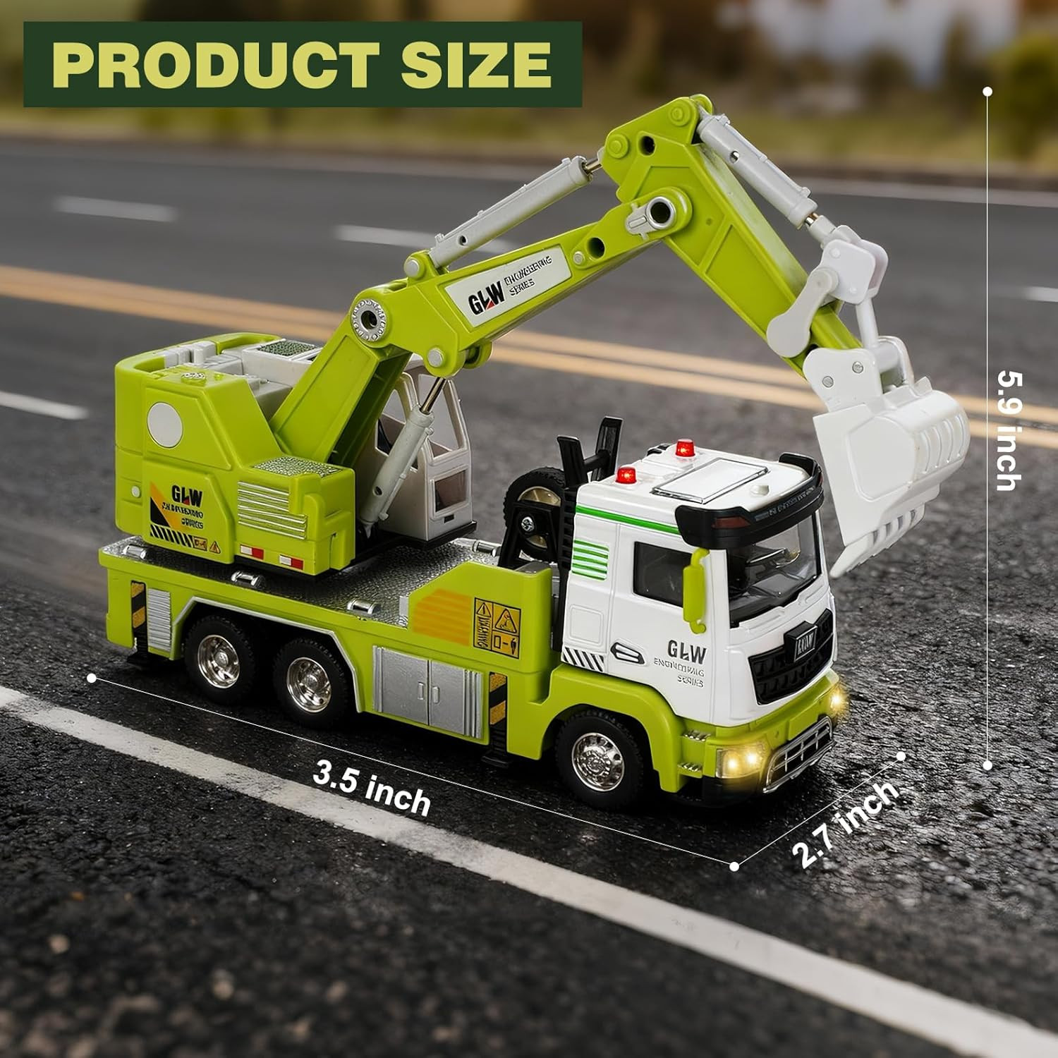Dump Truck Toy for Boys-1:40 Simulation Model, Educational Construction Toys wit