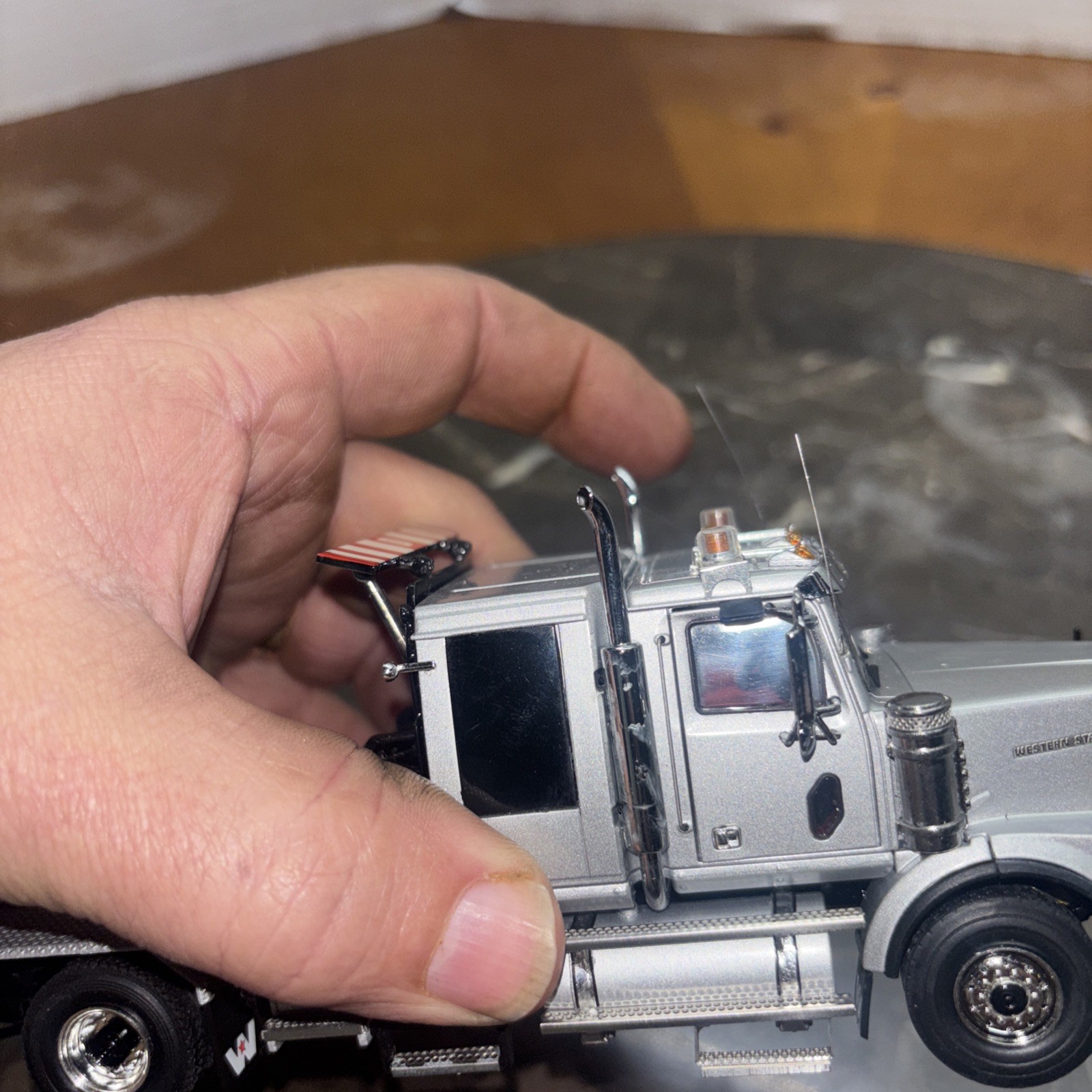 Wsi 1/50, Western Star 4900 With Ballast Box 6×4 Silver!
