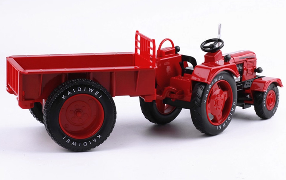 1:18 KAIDIWEI Wheel Vintage Tractor &Trailer Farm Vehicle Machine Diecast Model