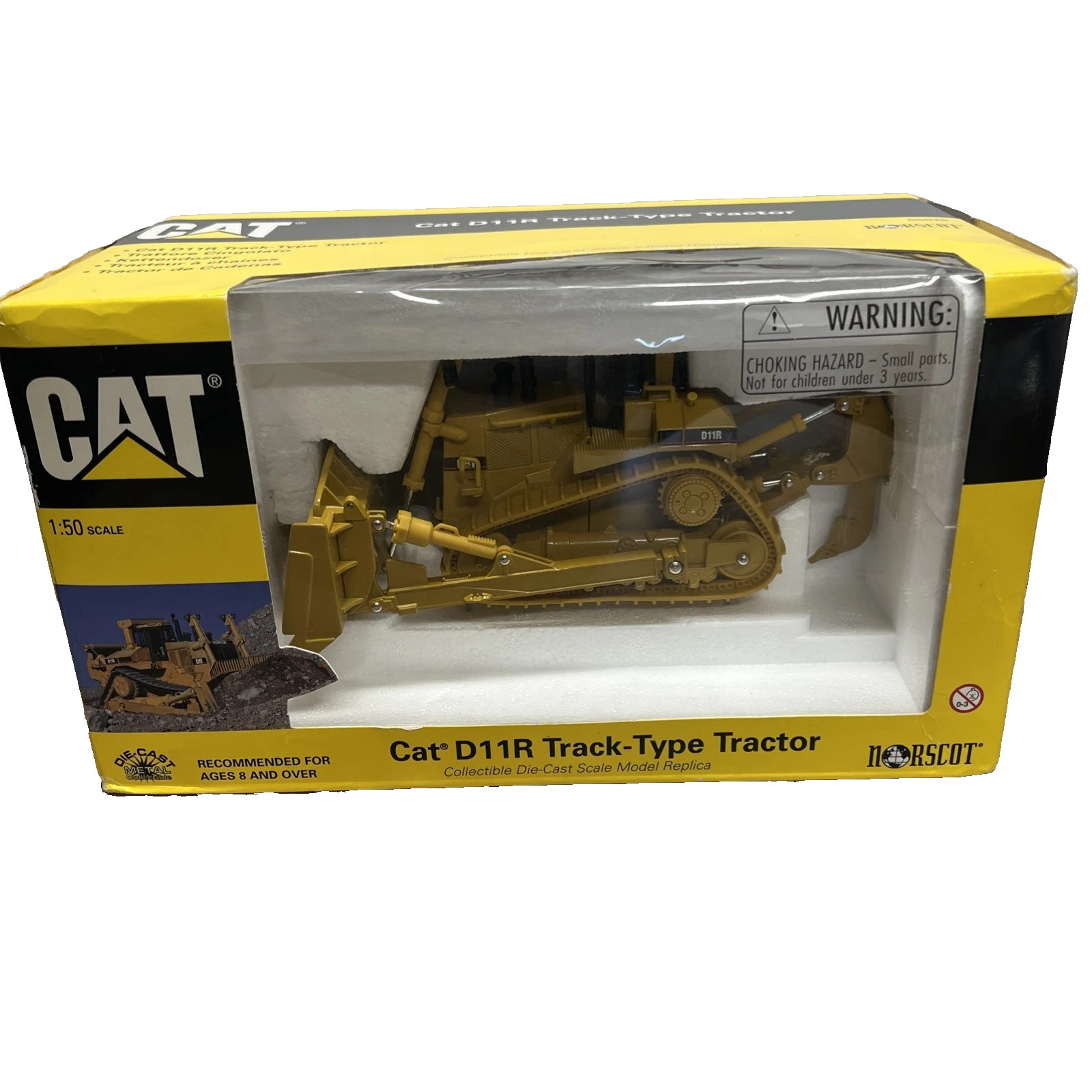 NORSCOT 1/50 55025 Cat D11R Track-Type Tractor Diecast VGC 1999