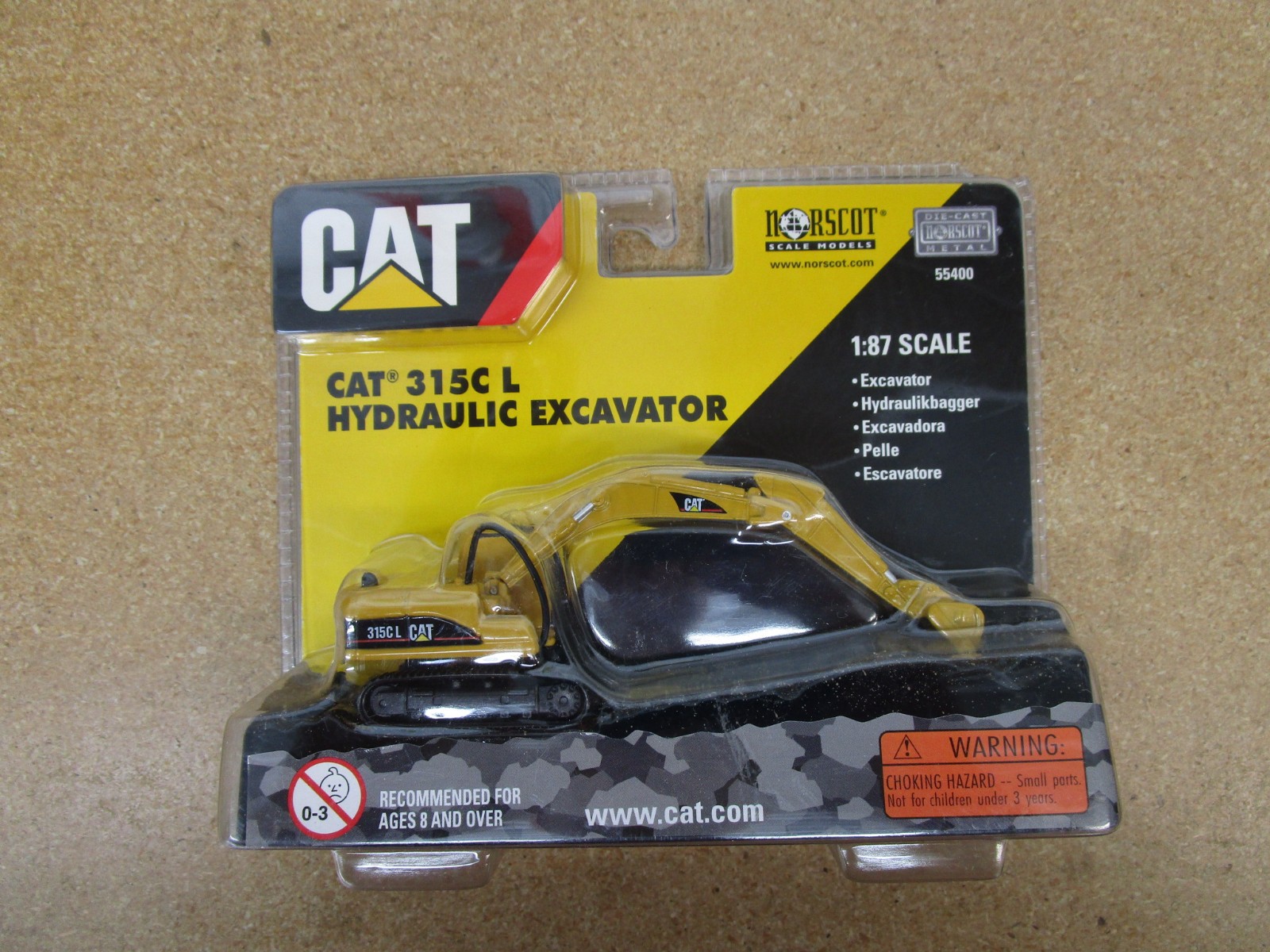 CAT 315C L Excavator NORSCOT 1/87 construction diecast toy Caterpillar B7 Z