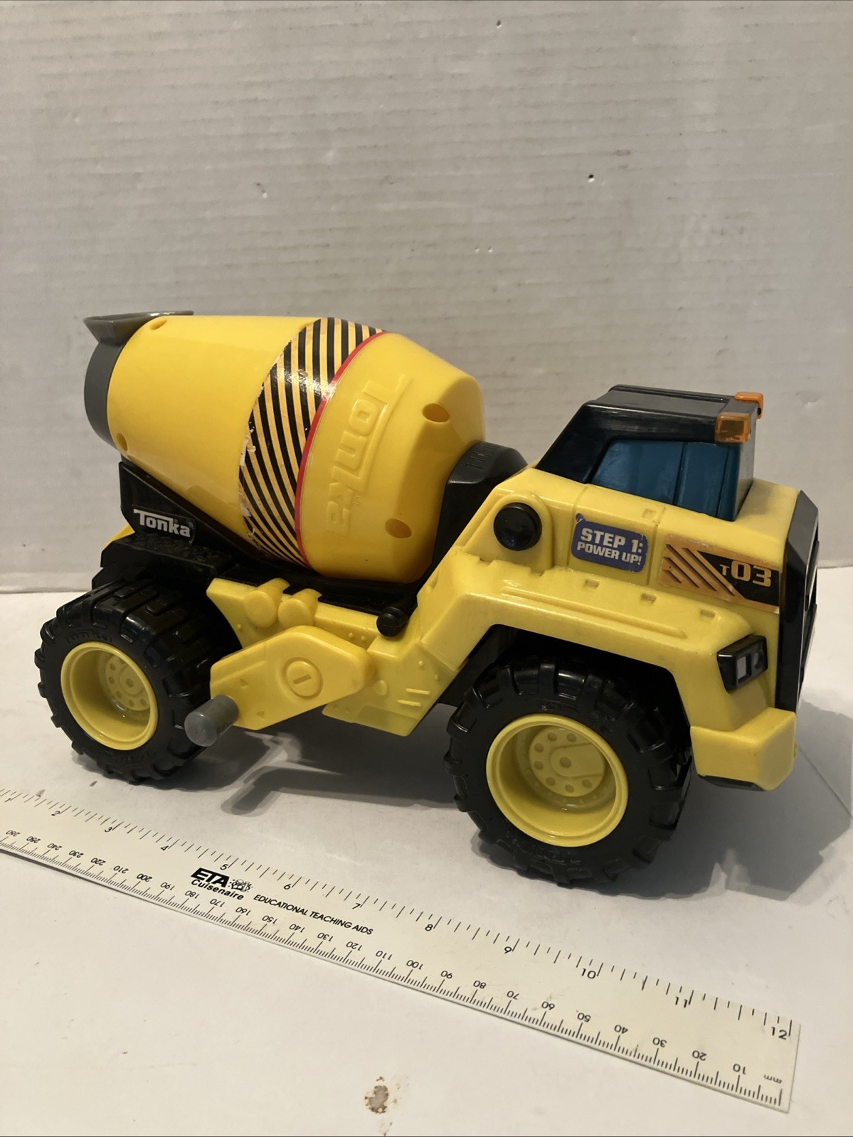 TONKA Truck Cement Mixer 2018 Hasbro Rotating Toy Sound 12″ Plastic Test Works