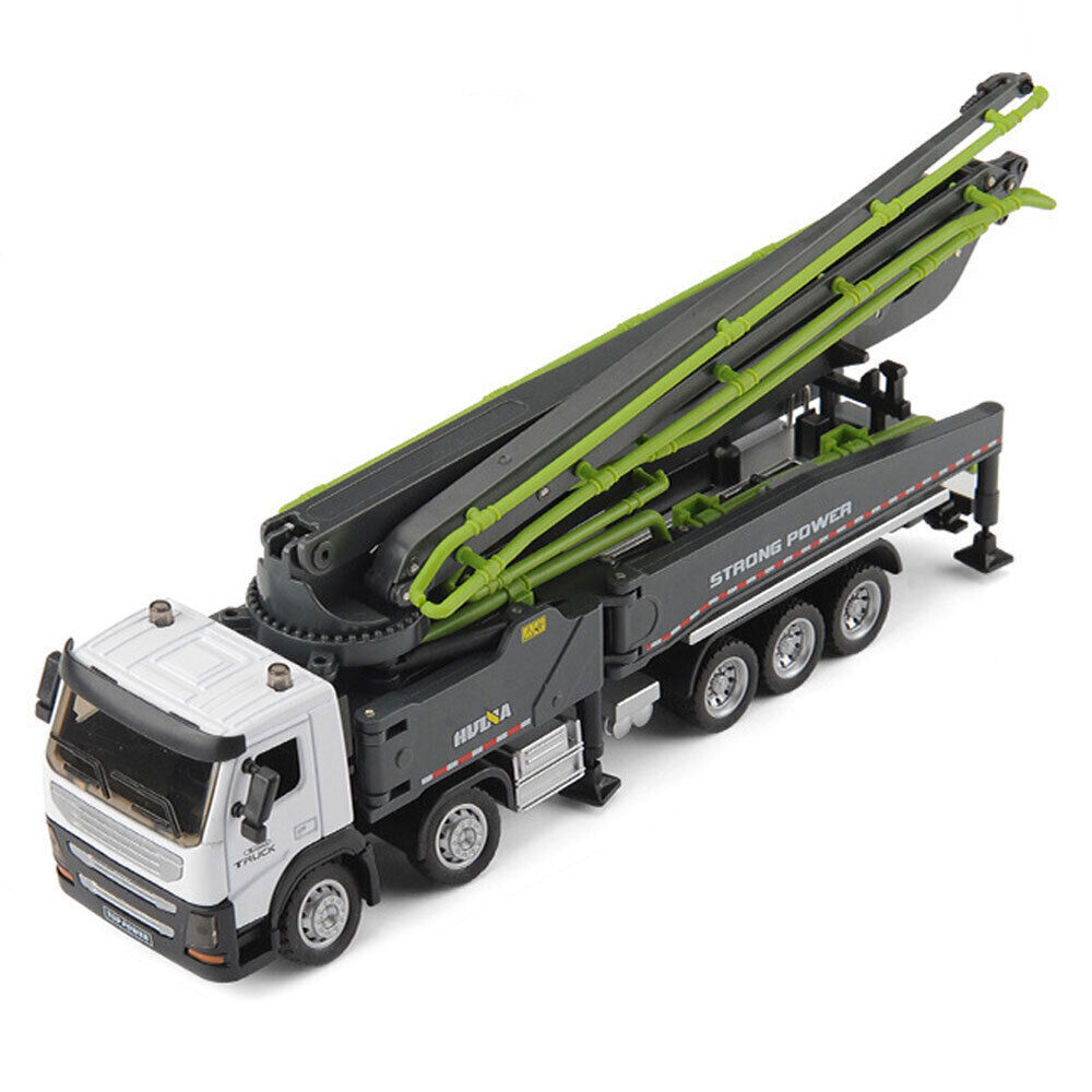 Concrete Pump Truck Toy 1:50 Scale Construction Truck Model Diecast Boys Toys