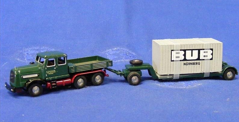 BUB 07000 Kaelble Heavy Haul Prime Mover & Trailer – AUMANN 1/87 HO Die-cast MIB