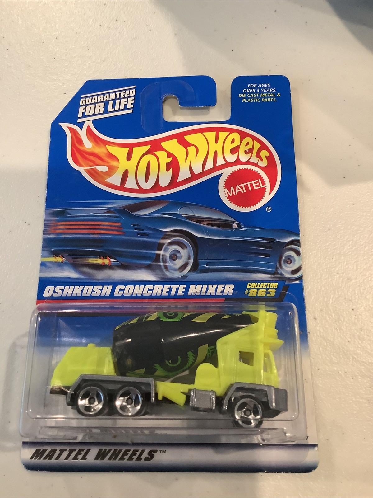 Hot Wheels Oshkosh Concrete Mixer 1:64 Mattel Wheels Diecast 1998 #863