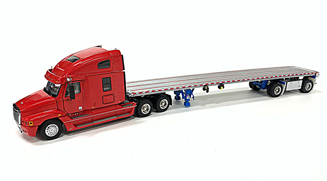 Freightliner Century Truck with East Flatbed Trailer – Red Sword 1:50 Scale New