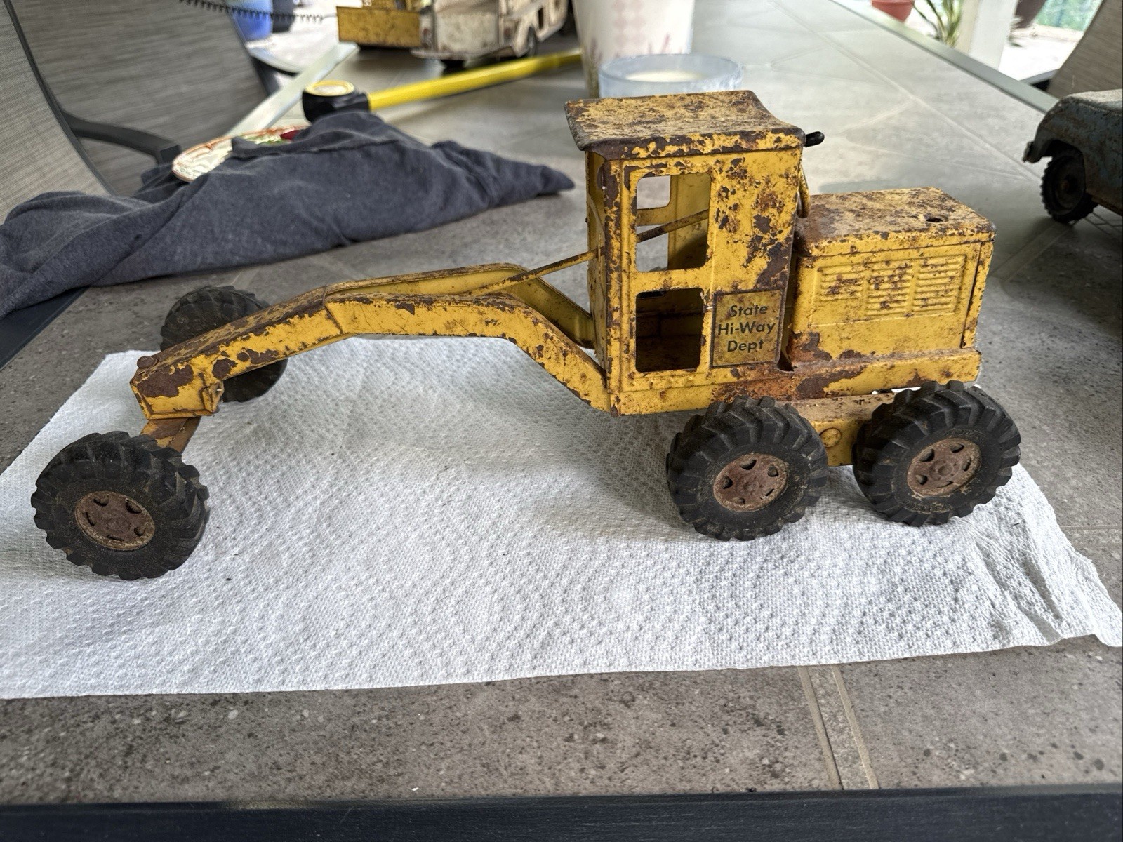 Vintage Tonka Road Grader 17 Inch Missing Grader