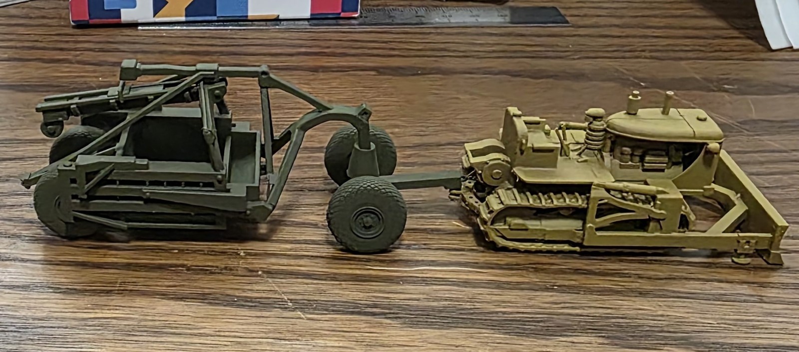 One HO 1/87 scale LeTourneau towed scraper! A Nelson Modelworks exclusive!!!