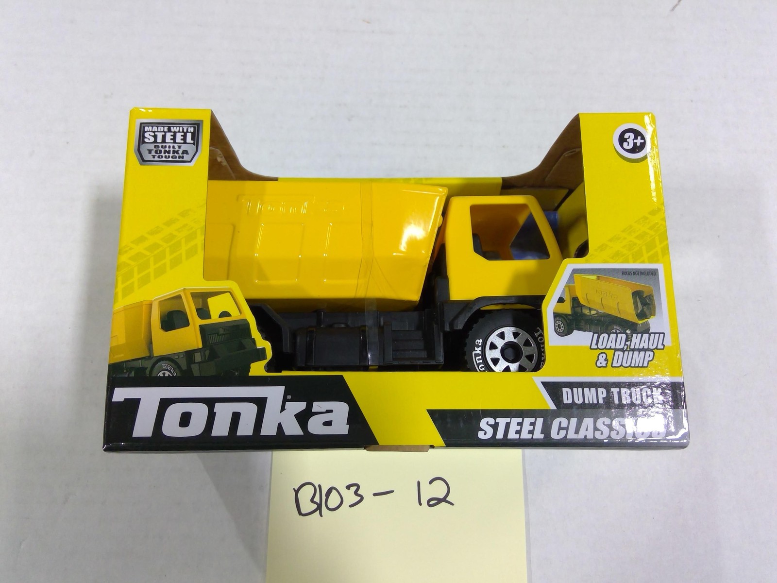 Tonka Steel Classics Dump Truck Steel Construction Vehicle Toy New Yellow