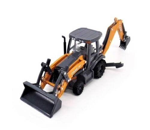 Ertl 14991 CASE 580 SUPER N WT Tractor Loader Backhoe Orange / Gray 1/50 MIB