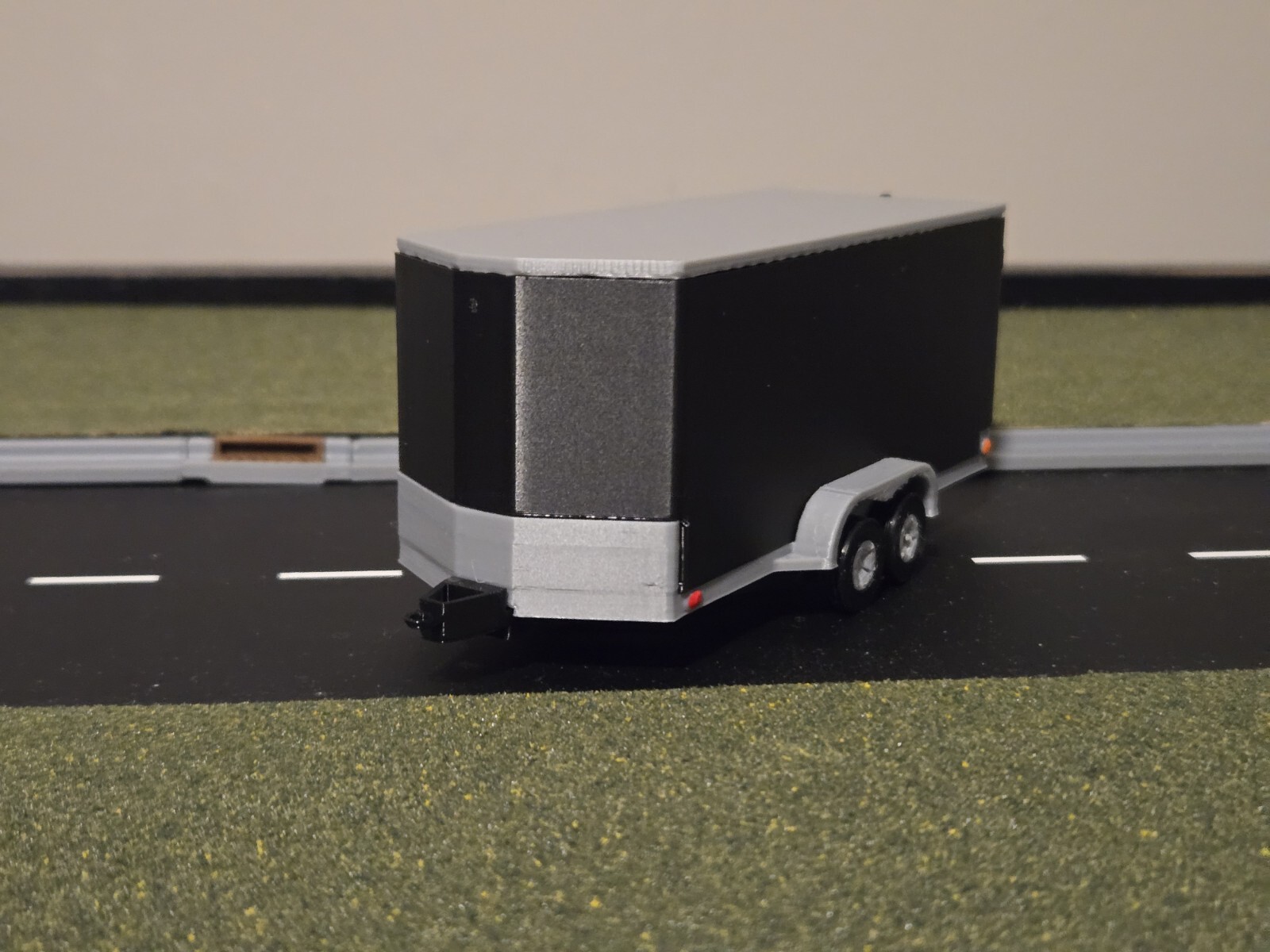 Custom 1/50 Scale Cargo Trailer in Black