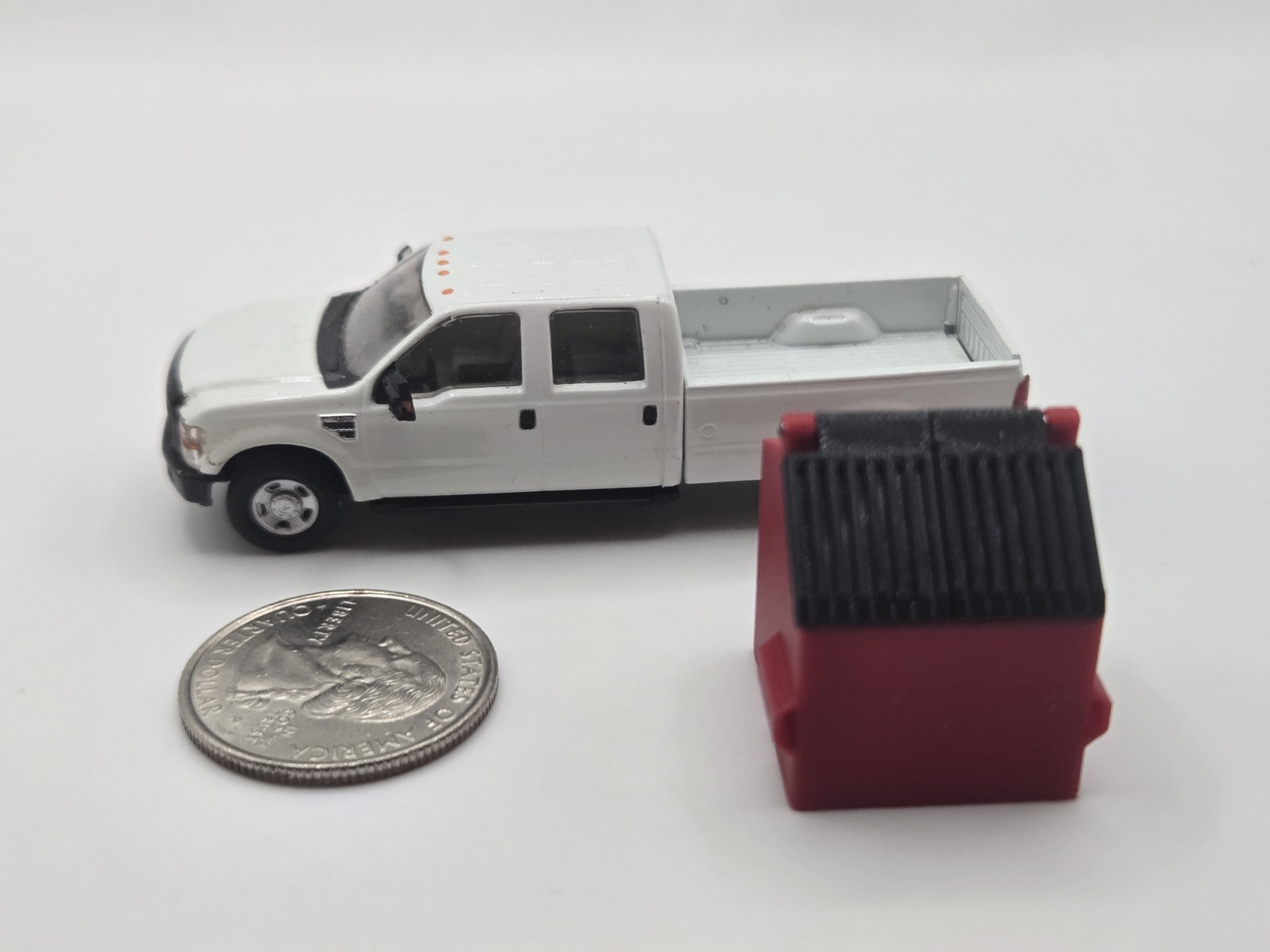 1/87 Scale 8 Yard Dumpster in Red