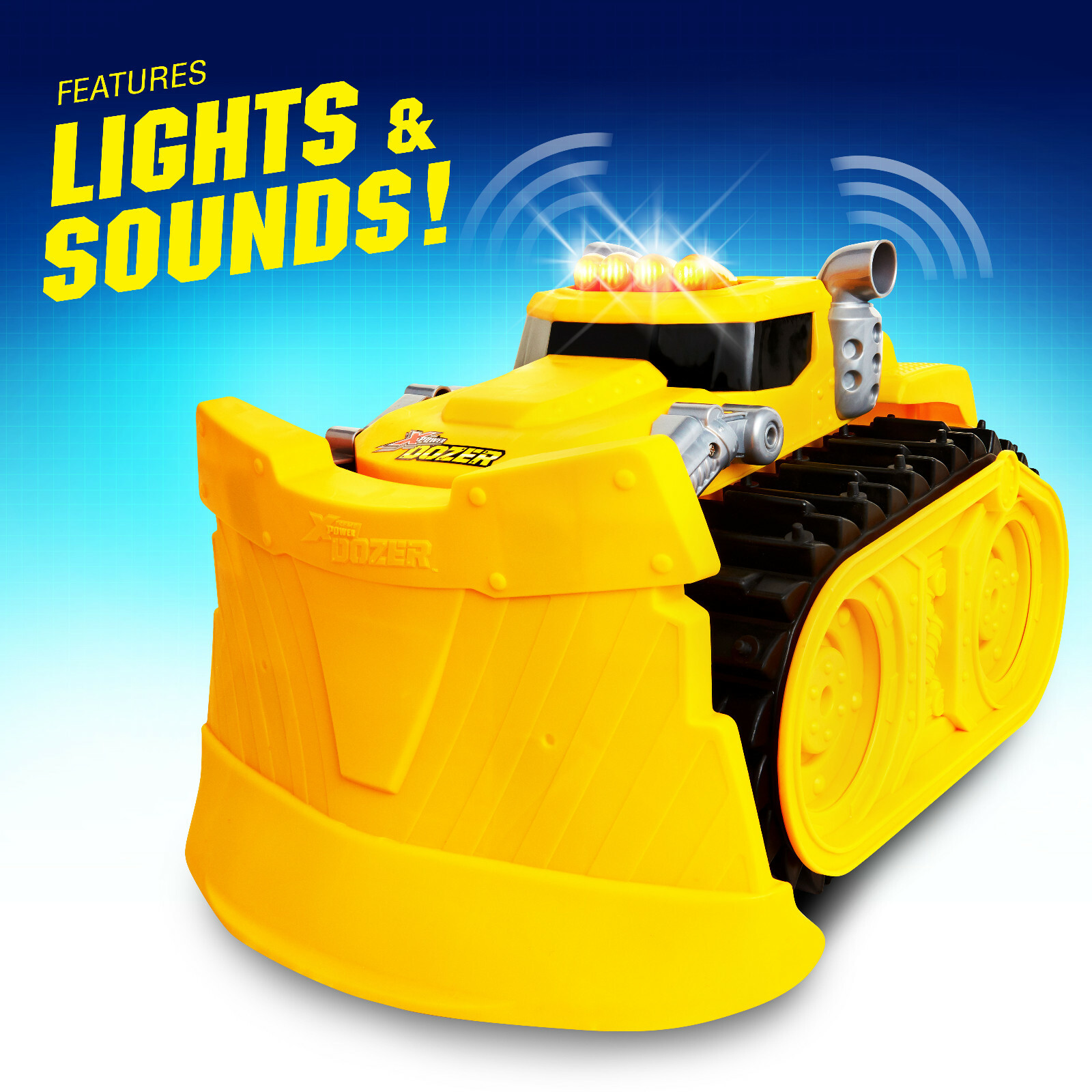 Motorized Extreme Bulldozer Toy Truck for Toddler Boys & Kids Who Love Construc