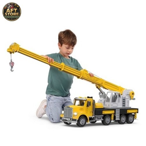 DRIVEN by Battat Jumbo Crane Truck – Extendable Arm