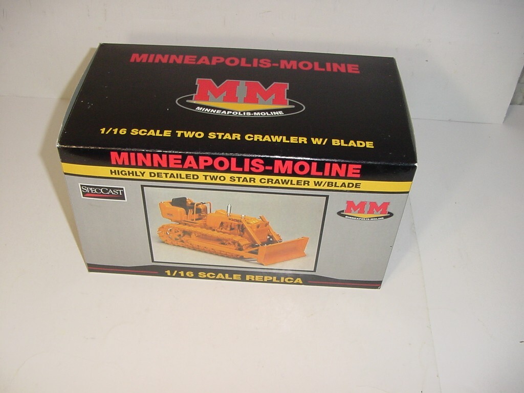 1/16 Minneapolis Moline 2 Star “High Detail” Crawler W/Blade by SpecCast NIB!