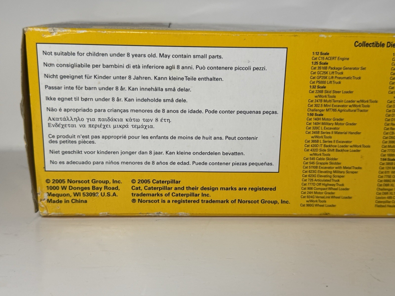 2005 Norscot CAT 320C L Excavator 1:50 SCALE Construction Diecast 55096
