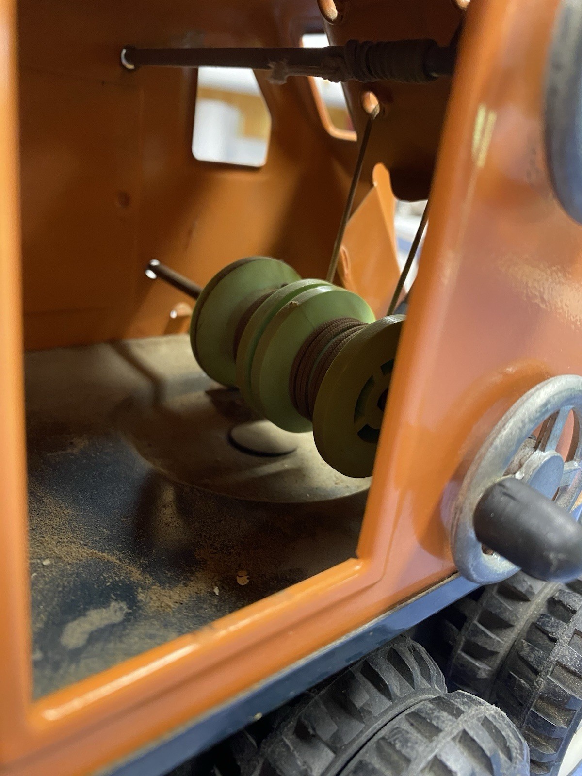Rare Vintage Structo Mobile Crane Pressed Steel Truck
