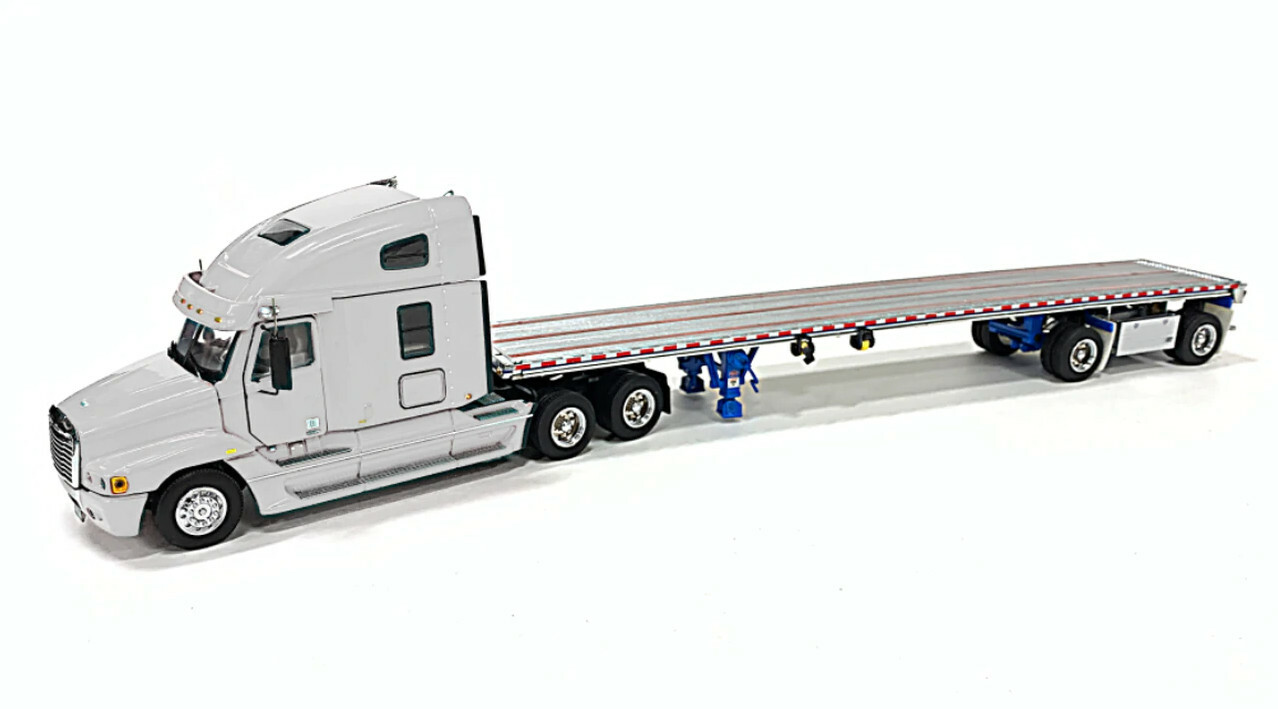 Freightliner Century Truck with East Flatbed Trailer White Sword 1:50 Scale New
