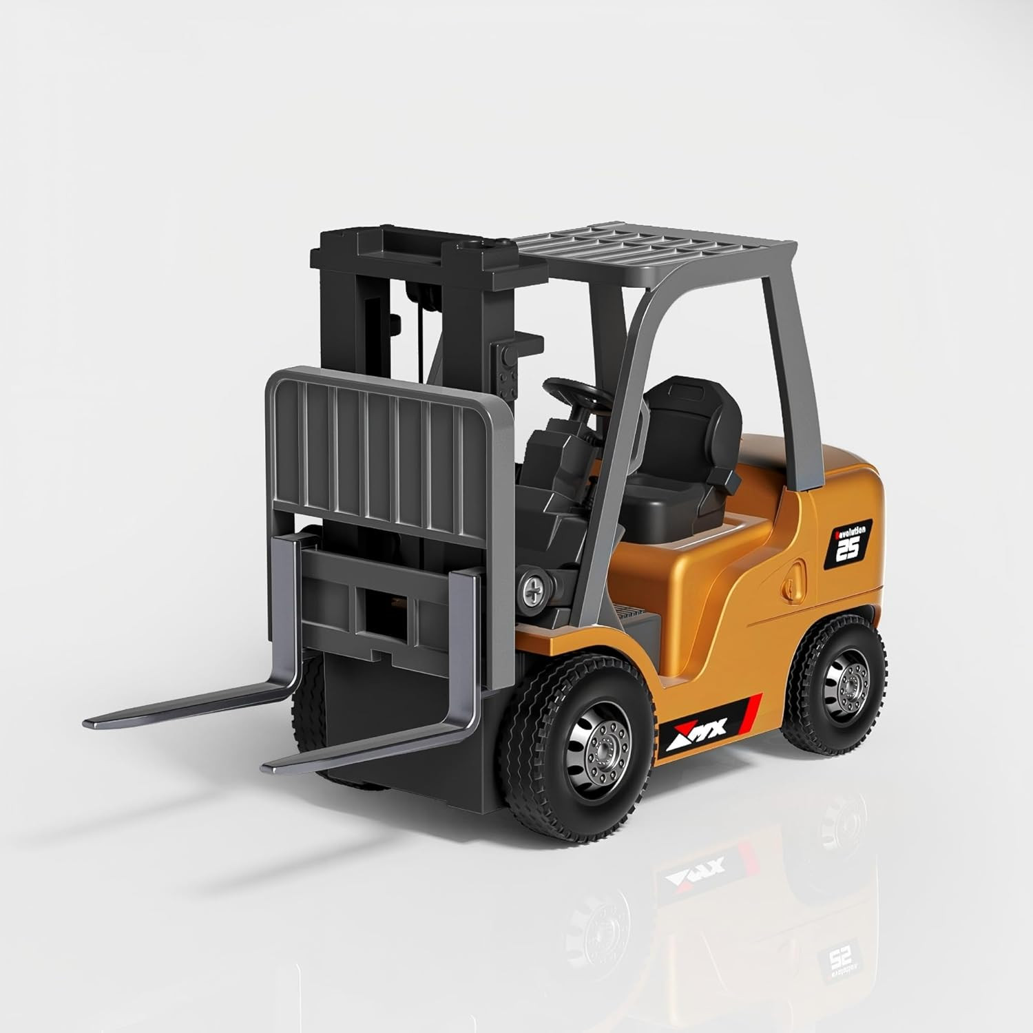 BRRRRT 1/64 RC Forklift Toy 7 Channel 2 Mode Mini Remote Control Forklift Truck