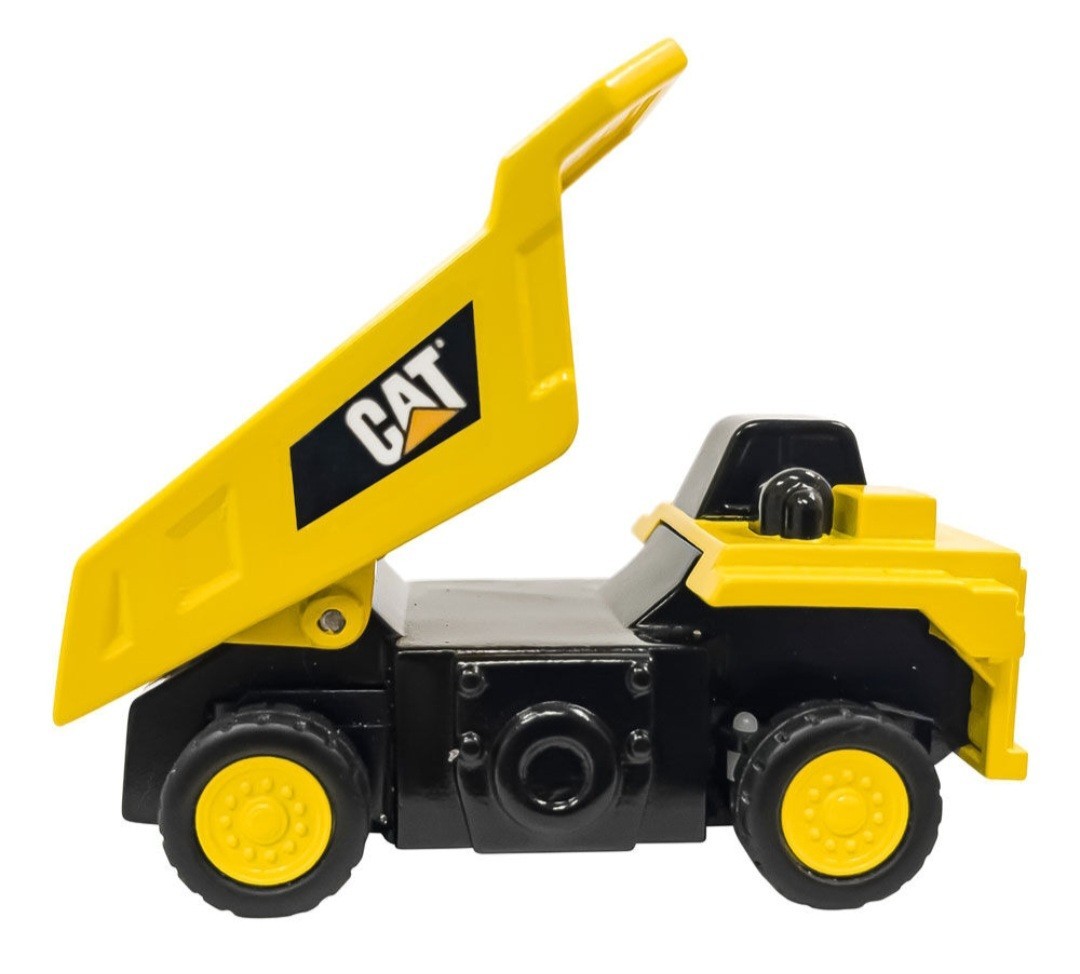 Brand New CAT Dump Truck Micro RC Toy Vehicles. Hard Hat Controls & Charges Car