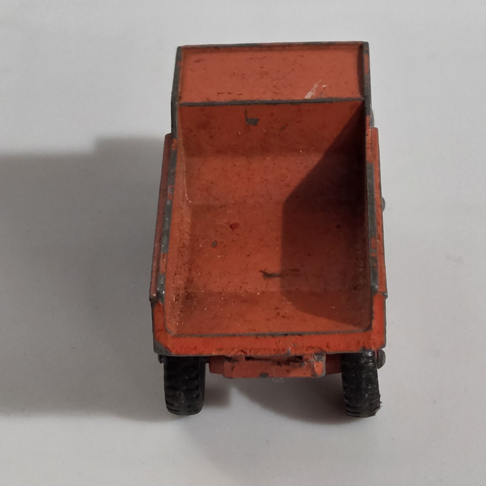 Vintage Matchbox Lesney No. 28 Mack Dump Truck Orange Diecast England 1960s