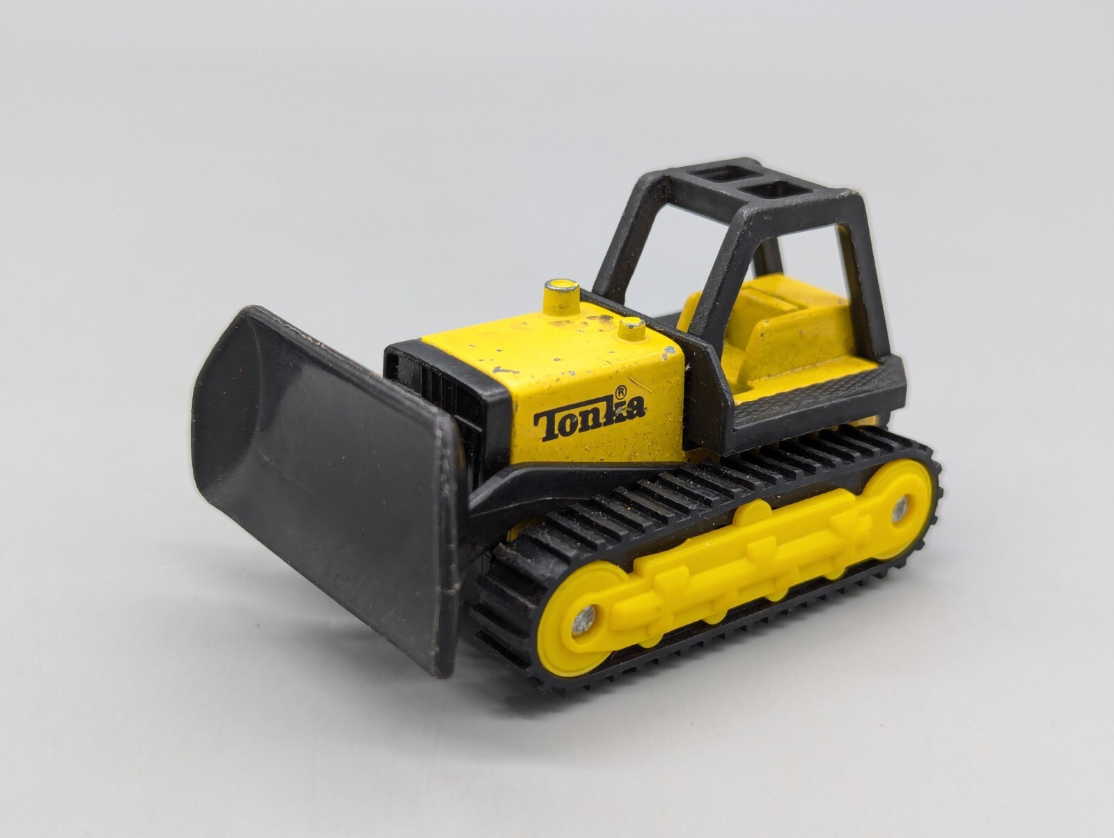 Tonka Vintage 1994 Bulldozers Excavator Loader + Road Grader Yellow 1/64
