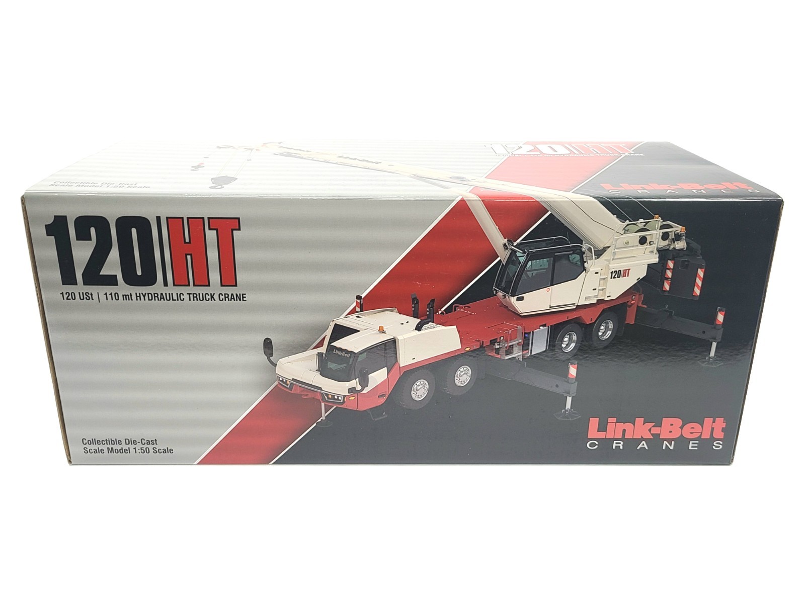 Link-Belt 120|HT Telescopic Truck Crane – NZG 1:50 Scale Diecast Model #1088 New