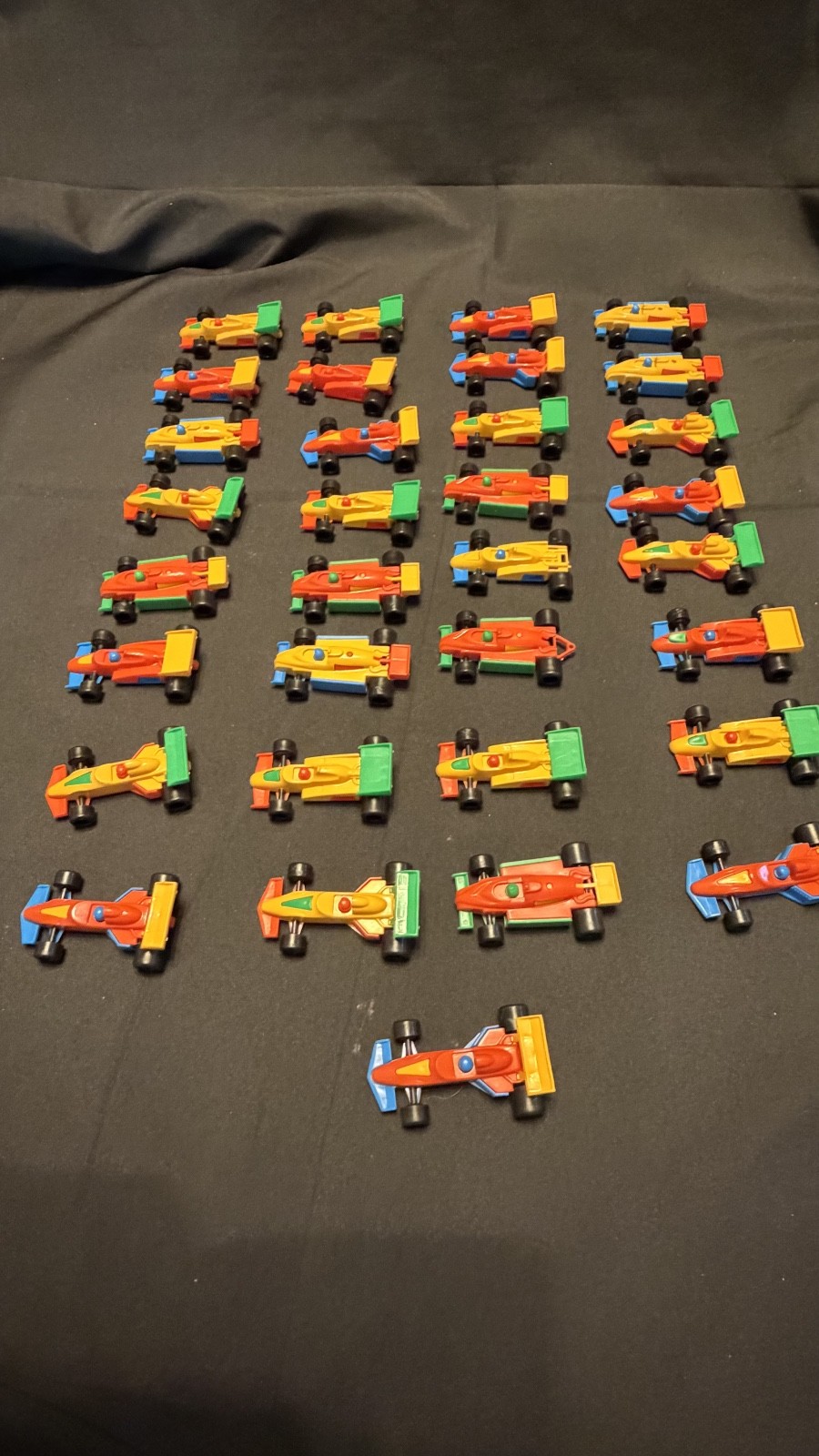 Vintage BRUDER Mini Toy FORMULA RACE CARs Made in Germany  lot of 37