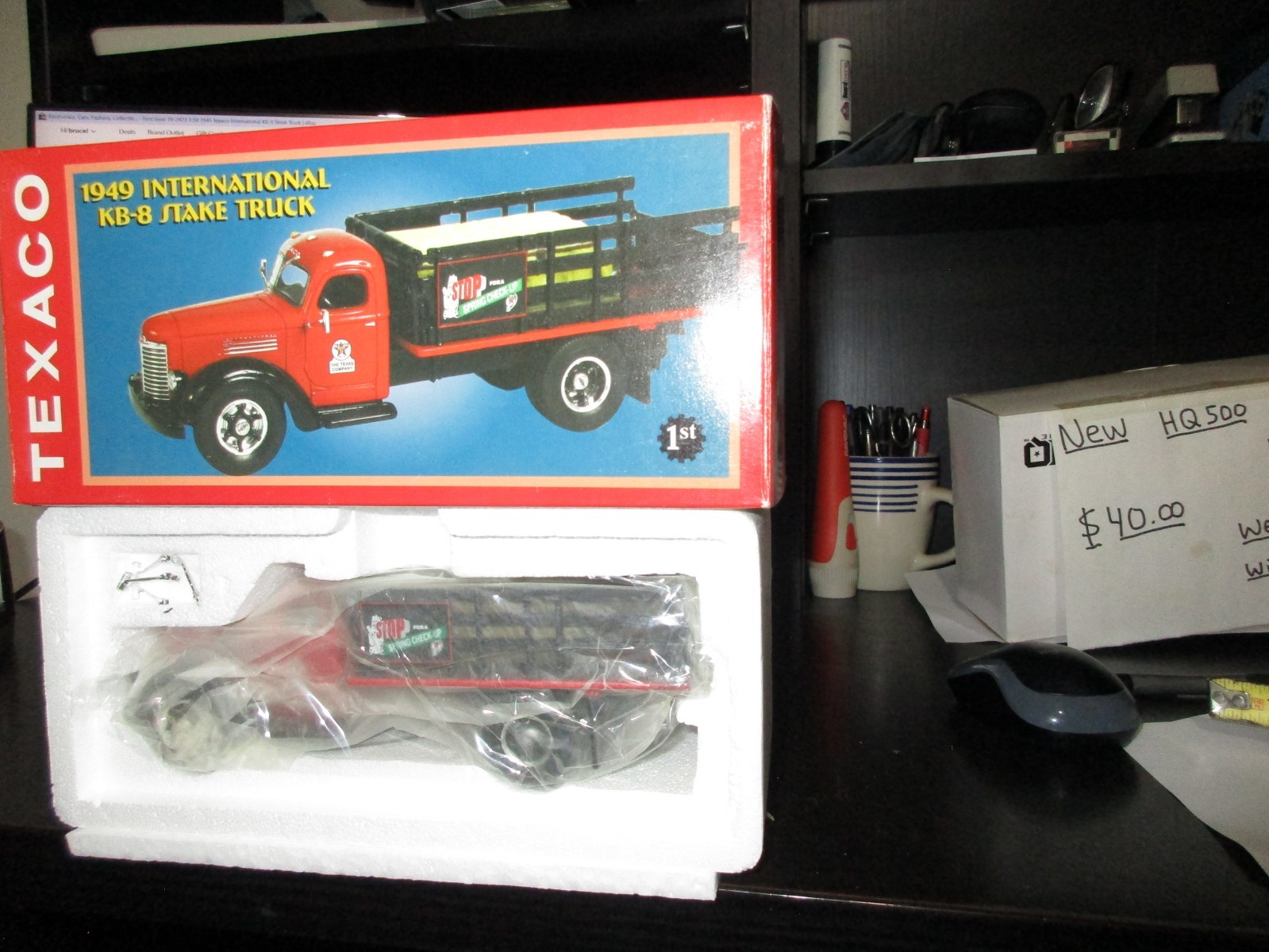 First Gear-TEXACO 1949 INTERNATIONAL KB-8 STAKE TRUCK 1/34 #19-2423 NEW