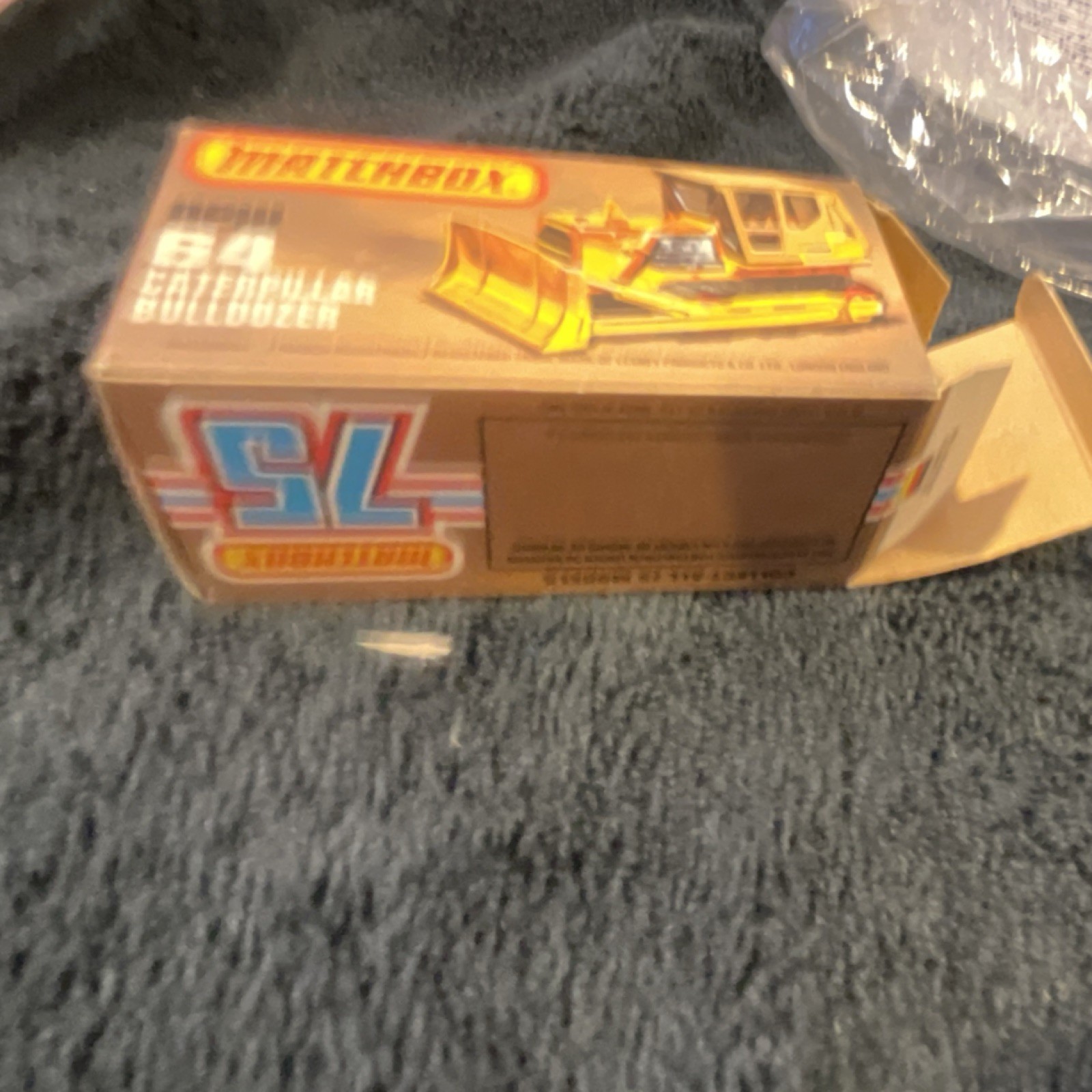 Matchbox Superfast No. 64 Caterpillar Bulldozer 1:75 Diecast Yellow Gray