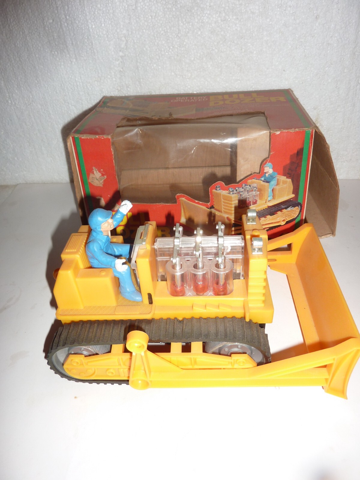 Asahi Hong Kong Battery Operated Bulldozer AHK-105 with Box