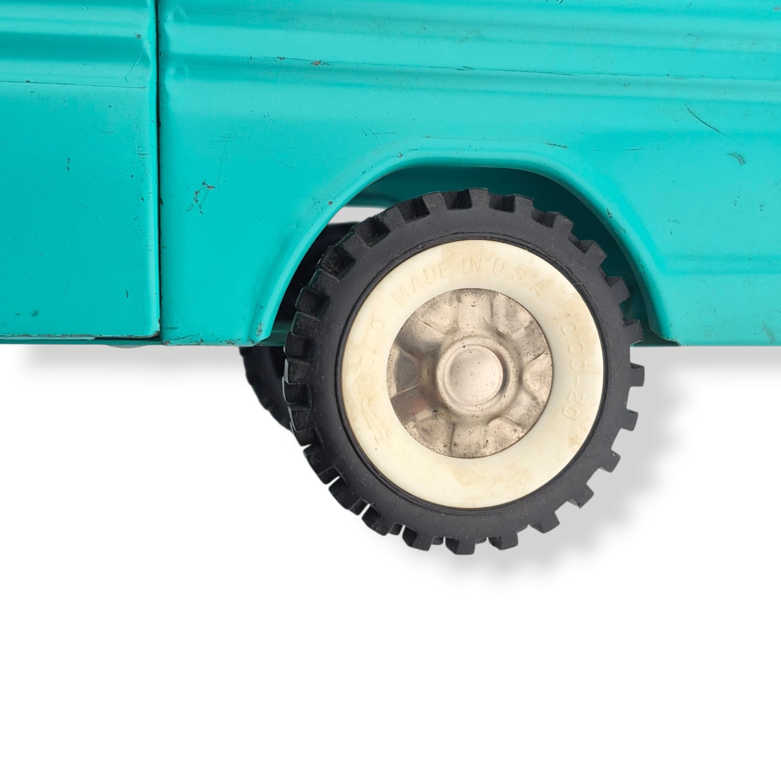 Vintage 1960s Structo Pressed Steel Chevy Corvair Rampside Pickup Truck Teal