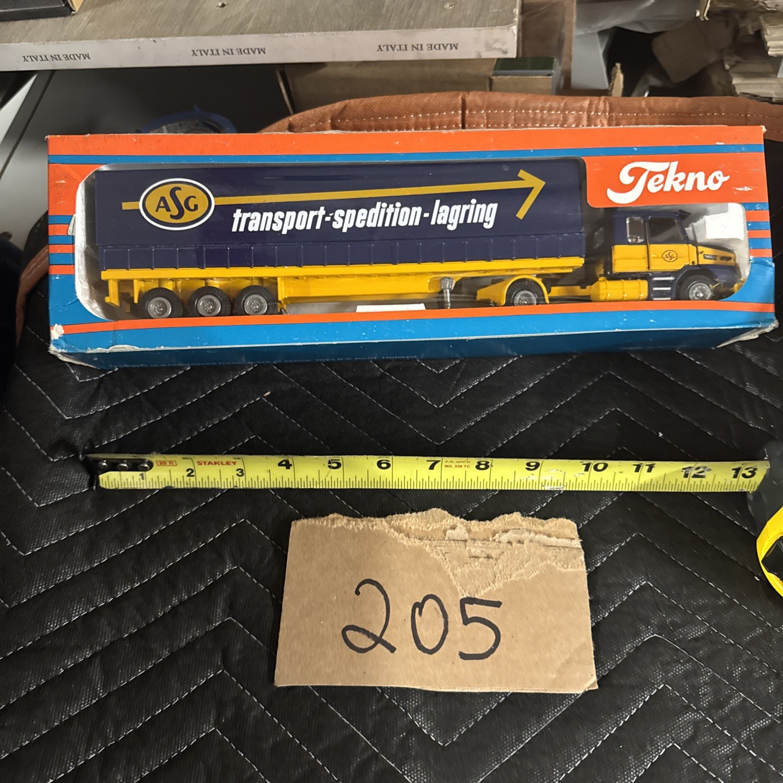 TEKNO 1/50 427 VOLVO F89 F 89 TRUCK WITH TRAILER ASG TRANSPORT