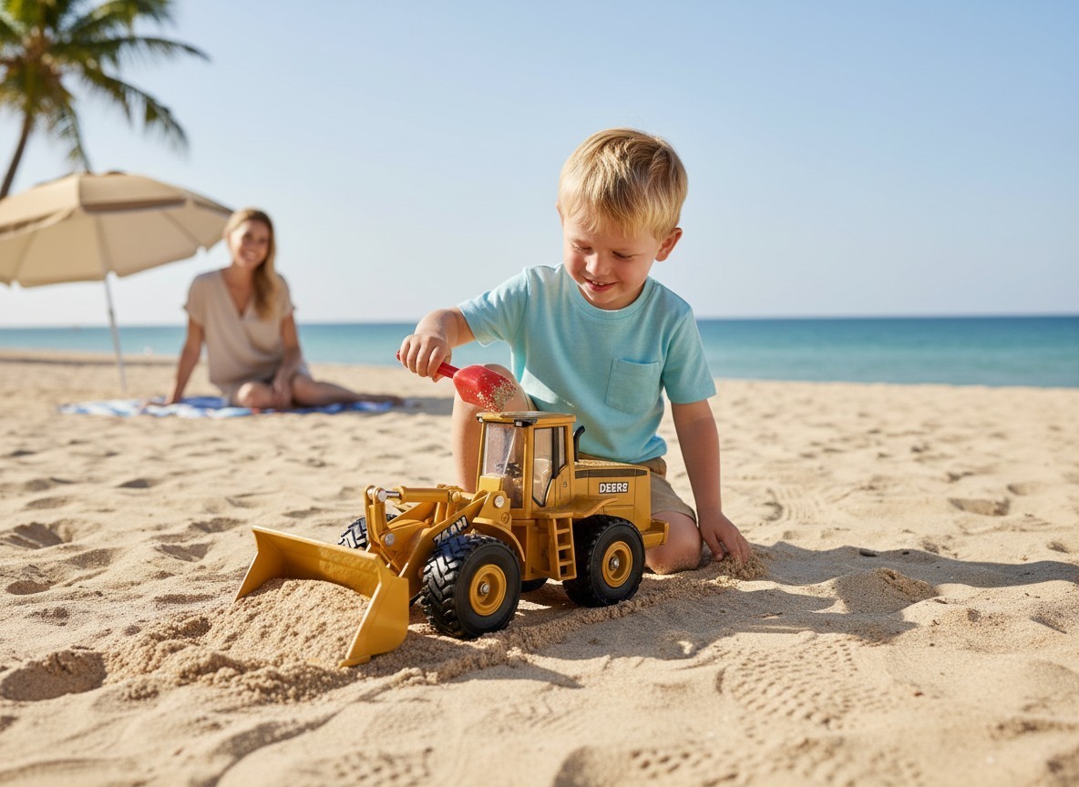 John Deere 744H Wheel Loader Diecast Toy Truck Yellow Construction Vehicle