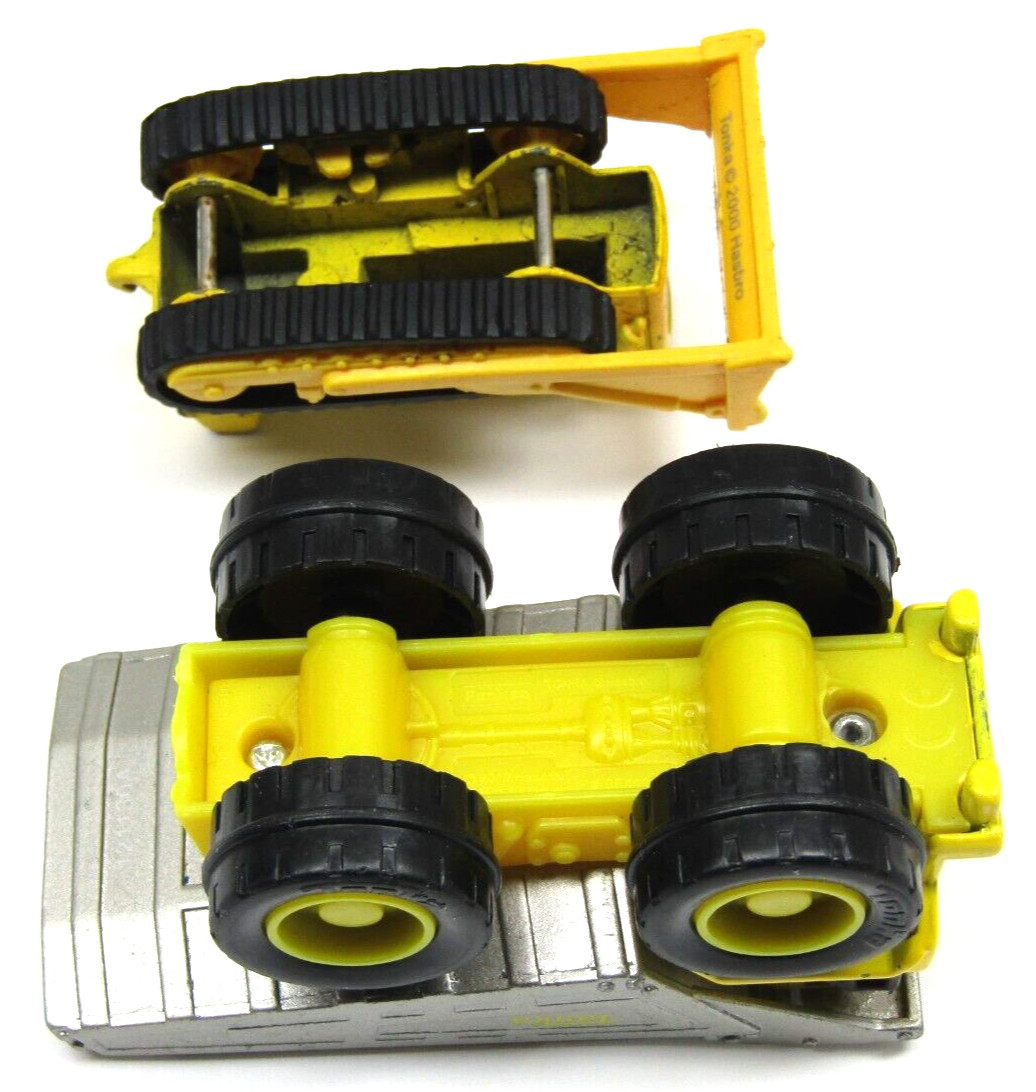 Tonka Construction Bulldozer 1:64 & Dump Truck 1:53 Scale Lot of 2 Vehicles