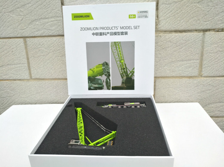 2PC ZOOMLION 1:120 ZCC1300 CRAWLER & ZAT2000V753 ALL TERRAIN CRANE Diecast Model