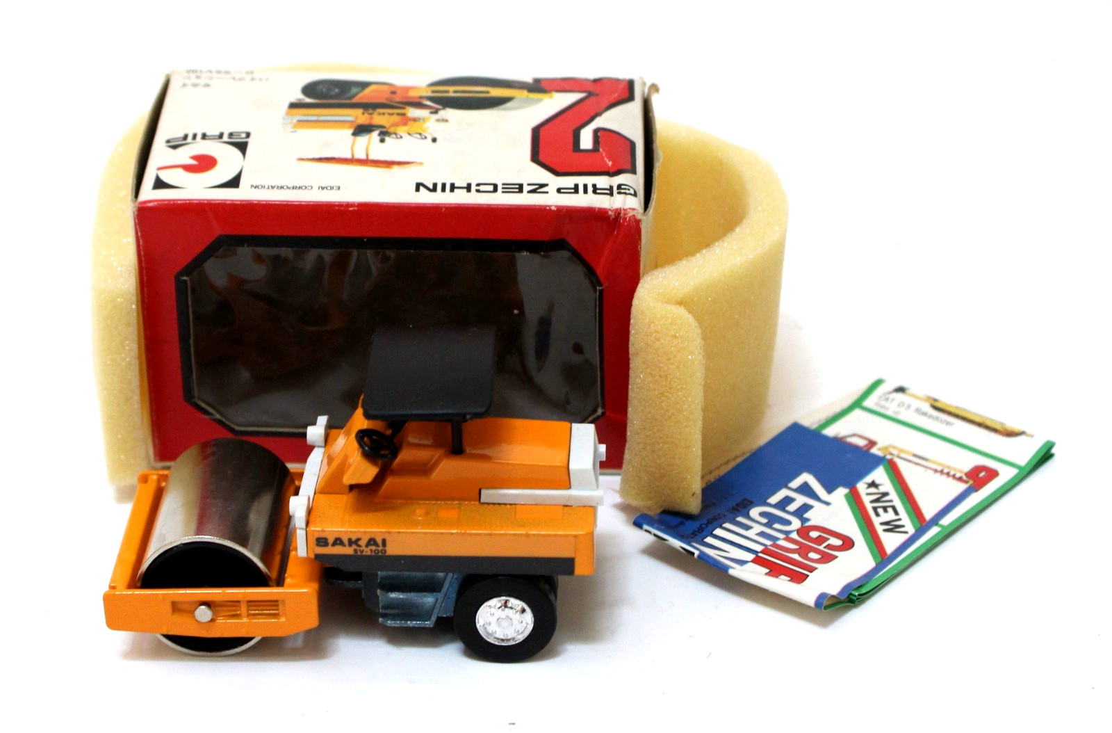 Vintage Edai Grip Zechin #2 Sakai Vibration Road Roller VNM Boxed Japan 1:60